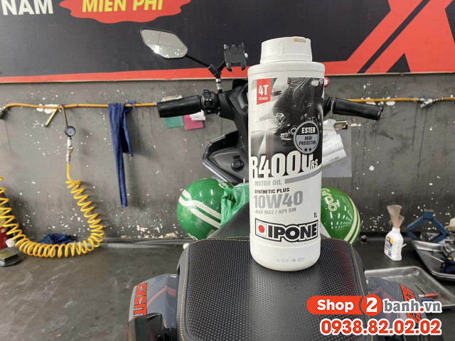 Suzuki raider thay nhớt ipone r4000 rs 10w40 đi xa có tốt không - 3