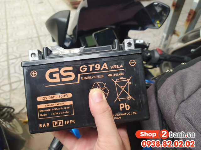 Bình ắc quy gs gt9a - 1