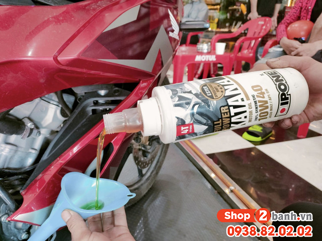 Suzuki satria thay nhớt ipone katana full power 10w40 chạy có bền máy không - 4