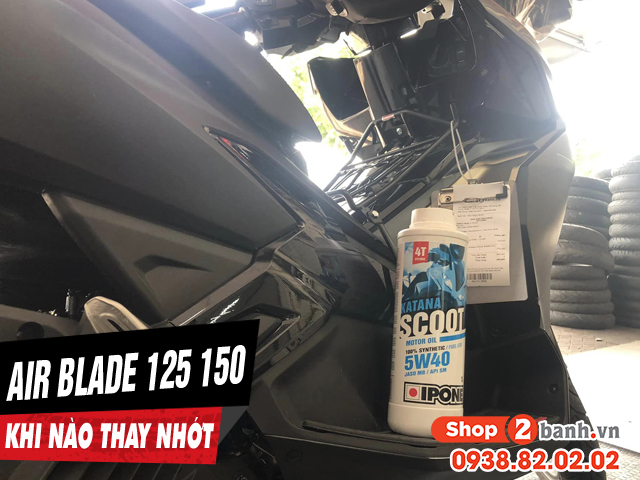 Honda air blade 125 150 chạy bao nhiêu km thì nên thay nhớt mới - 1