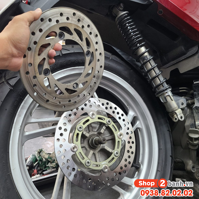 Đĩa thắng lcm 240mm chính hãng lòng titan cho honda sh - 2