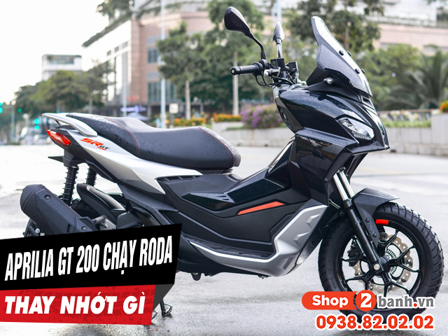 Xe tay ga aprilia sr gt 200 chạy roda thì thay nhớt như thế nào - 1