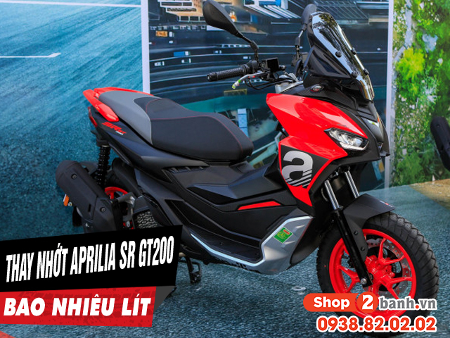 Xe aprilia sr gt 200 thay nhớt động cơ bao nhiêu lít - 1