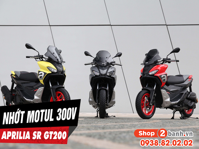 Xe tay ga aprilia sr gt 200 thay nhớt motul 300v có được không - 1