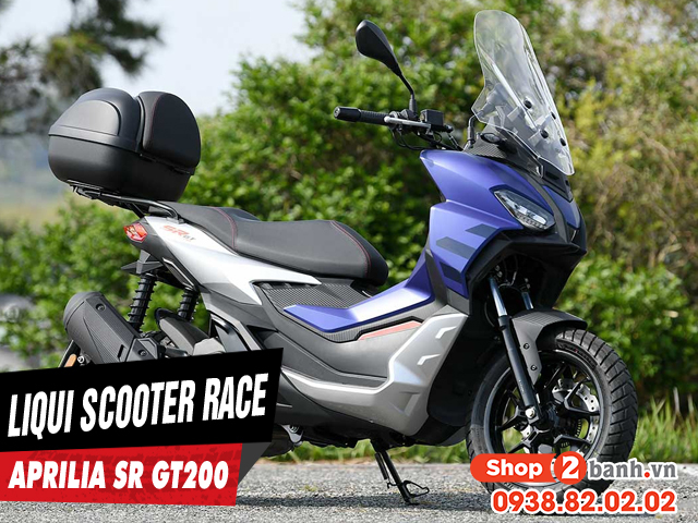 Aprilia sr gt 200 thay nhớt liqui scooter race chạy êm máy không - 1
