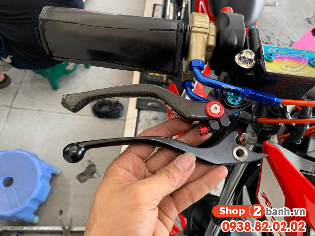 Tay thắng carbon cho honda sonic msx cbr150 - 3