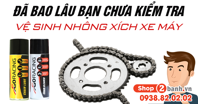Đã bao lâu bạn chưa kiểm tra vệ sinh nhông xích xe máy - 1