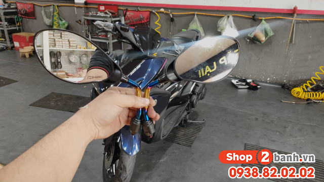 Kính h2c titan cho yamaha - 2