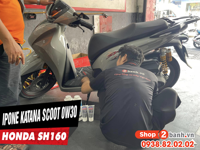 Sh160i thay nhớt ipone katana scoot 0w30 chạy có nhẹ máy không - 1