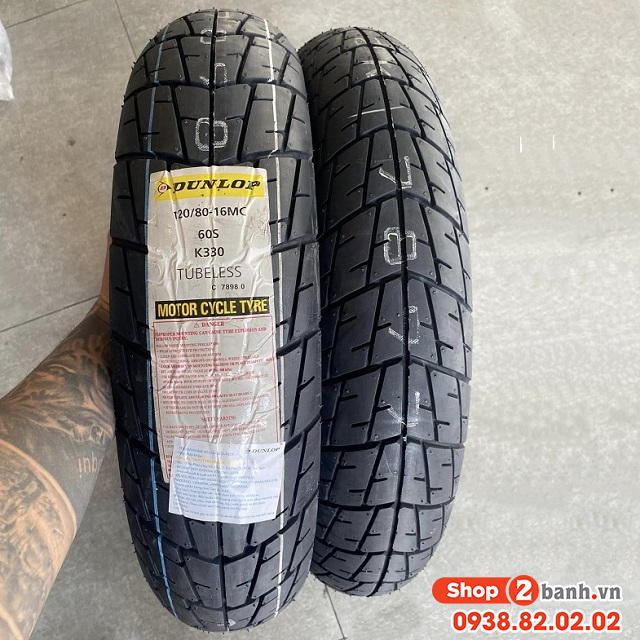 Lốp dunlop k330a 10080-16 - 12080-16 - 1