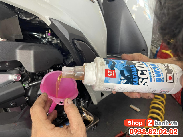 Sh160i thay nhớt ipone katana scoot 0w30 chạy có nhẹ máy không - 3