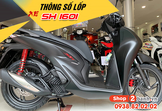 Thông số lốp xe sh160i bao nhiêu nên thay vỏ loại nào phù hợp - 1