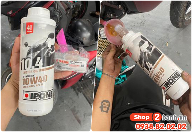 Xe yamaha xs155r chạy roda thì thay nhớt như thế nào - 3
