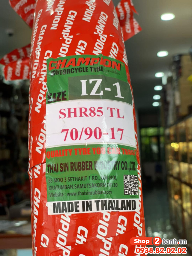 Vỏ xe champion shr85 iz 01 chính hãng 7090-17 - 1