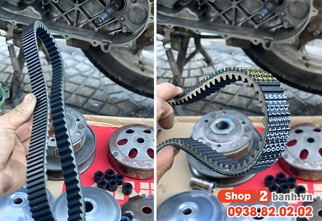 Dây curoa 2 mặt răng trên xe tay ga honda có ưu điểm gì - 2