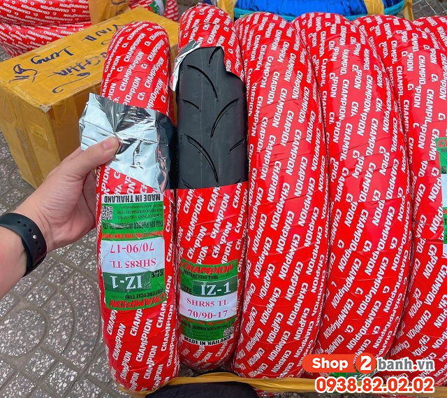 Vỏ champion shr85 cho xe future wave bám đường tốt không giá bao nhiêu - 3