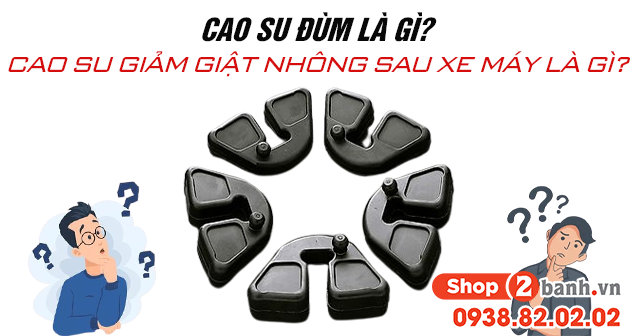 Cao su đùm là gì? Cao su giảm giật nhông sau xe máy là gì?