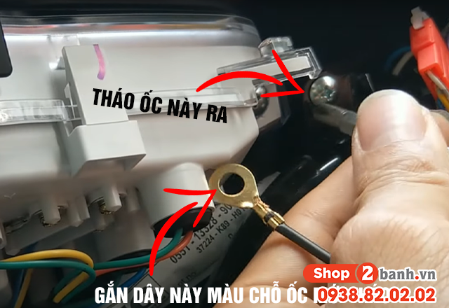 Cách lắp thêm công tắc bật tắt đèn xe máy honda blade 2025 - 5