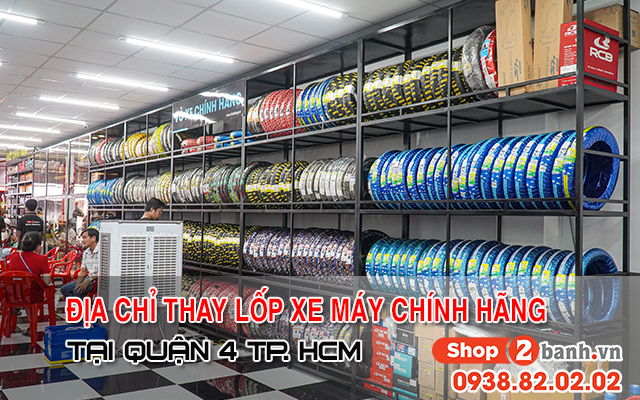 Địa chỉ thay vỏ lốp xe máy tại quận 4 chính hãng giá tốt - 1