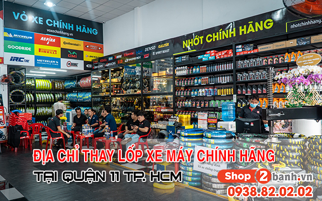Địa chỉ thay vỏ lốp xe máy tại quận 11 chính hãng giá tốt - 1