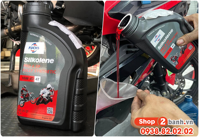 Yaz 125 thay nhớt fuchs silkolene pro 10w40 đi có tốt không - 3