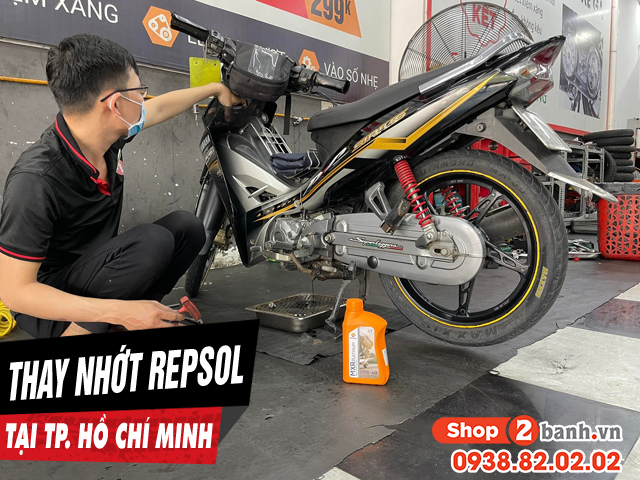 Thay nhớt repsol chính hãng ở đâu uy tín tại tphcm - 1