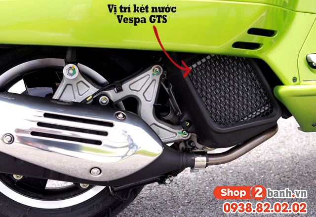 Bình nước làm mát xe vespa gts 125 nằm ở đâu - 3