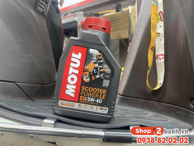 Nhớt motul scooter power thay cho xe vision chạy được bao nhiêu km - 2