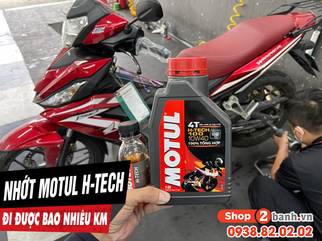 Nhớt motul h-tech chạy được bao nhiêu km thì mới thay - 1
