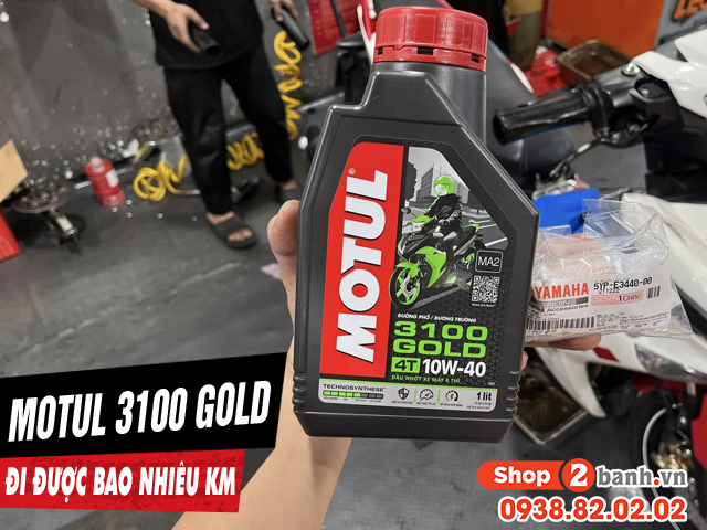 Nhớt motul 3100 gold chạy được bao nhiêu km thì mới thay - 1