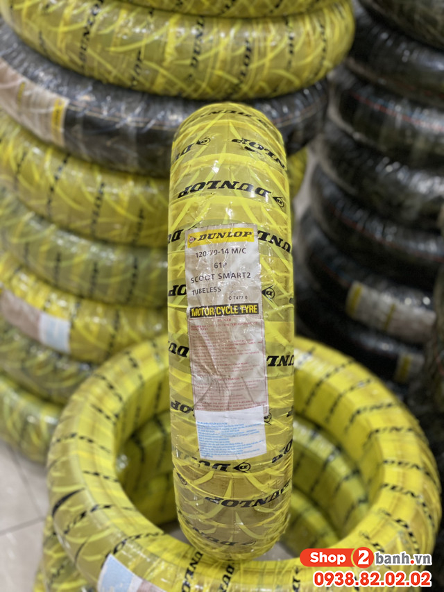 Vỏ dunlop 12070-14 scoot smart 2 - 1