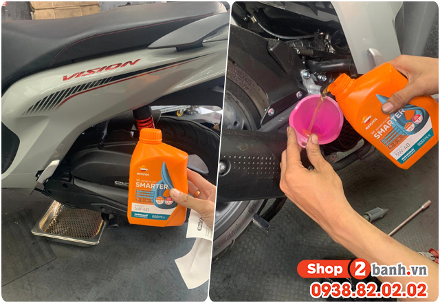 Xe tay ga vision có nên thay nhớt hãng honda không - 6