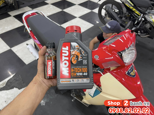 Su xipo thay nhớt motul h-tech 100 10w40 đi có bốc máy không - 2