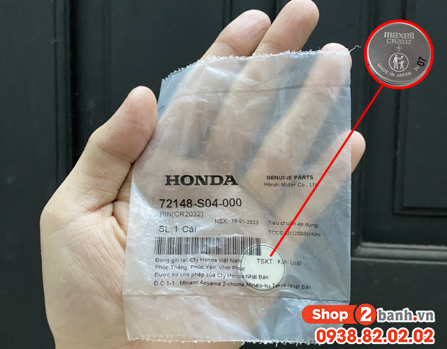 Smartkey vario khi nào hết pin remote xe vario sử dụng pin gì - 3