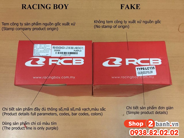 Cách phân biệt bố thắng rcb chính hãng và hàng giả - 3