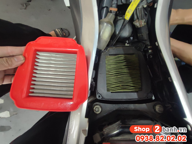 Lọc gió lưới thép độ dành cho exciter 150 - 2