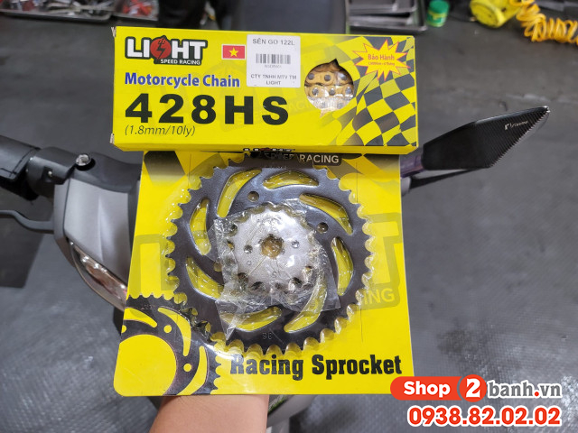 Bộ nhông sên dĩa light cho yamaha siriusjupiter xăng cơ - 1