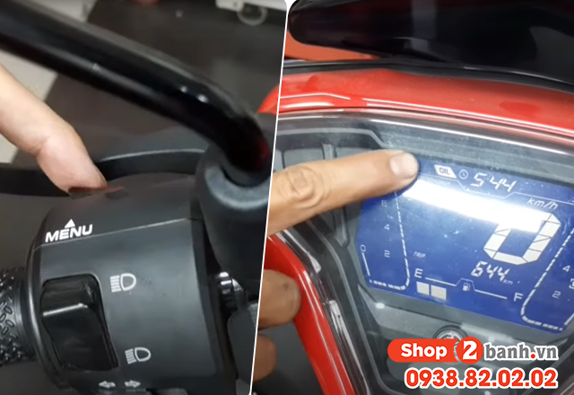 Hướng dẫn cách tắt đèn báo nhớt oil change trên xe nvx 2025 - 2