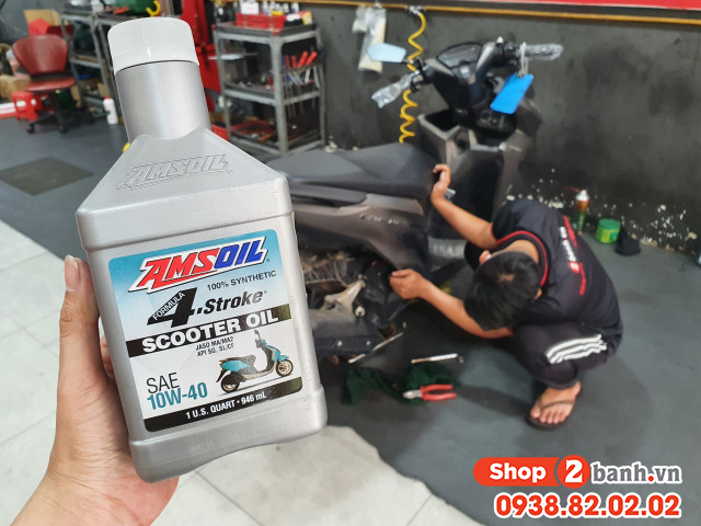 Xe vespa gts iget chạy roda thì thay nhớt máy như thế nào - 6