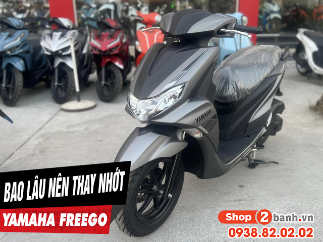Xe tay ga yamaha freego s đi bao lâu thì nên thay nhớt - 1