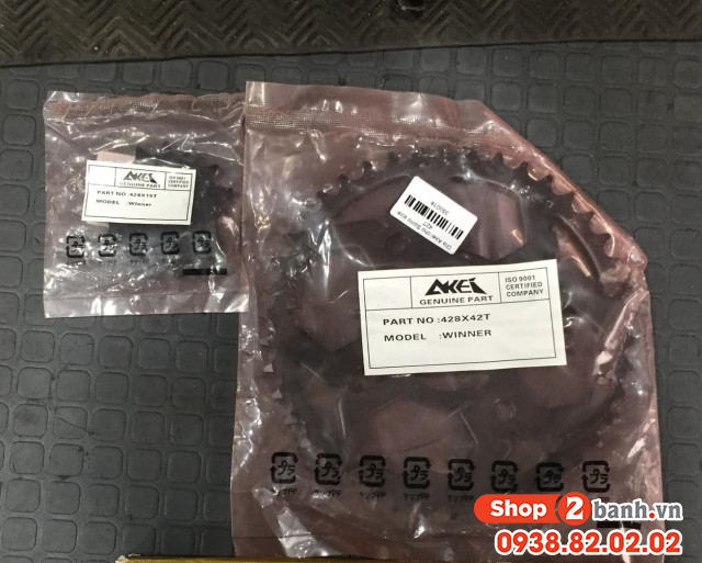 Dĩa tải akei size 42t cho honda winner sonic - 3
