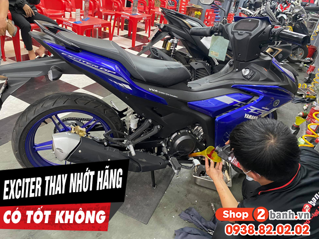 Xe côn tay exciter 155-150 có nên thay nhớt hãng yamaha không - 1