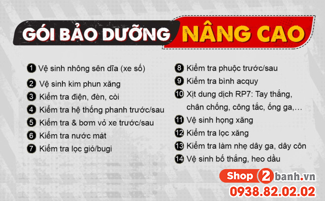 Bảo dưỡng xe máy nâng cao là làm những gì - 2