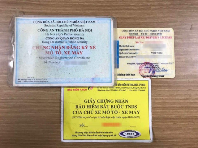 Những giấy tờ cần mang theo khi đi xe máy để không bị phạt - 2