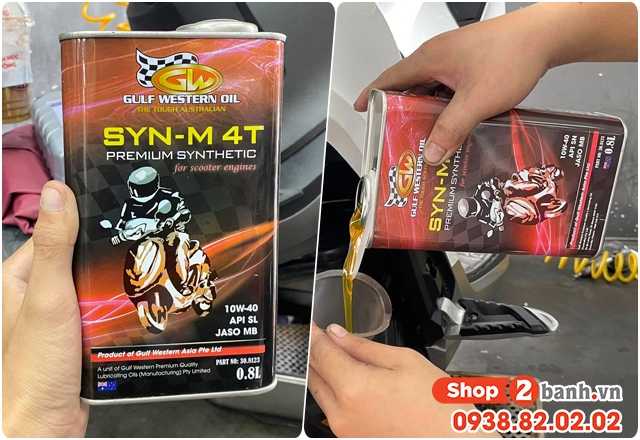 Xe tay ga honda genio 110 đi bao lâu thì nên thay nhớt - 10
