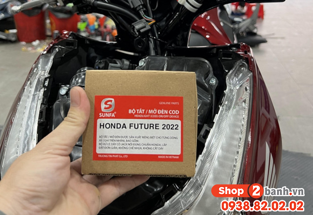 Cách lắp thêm công tắc bật tắt đèn xe honda future led 2023 - 8