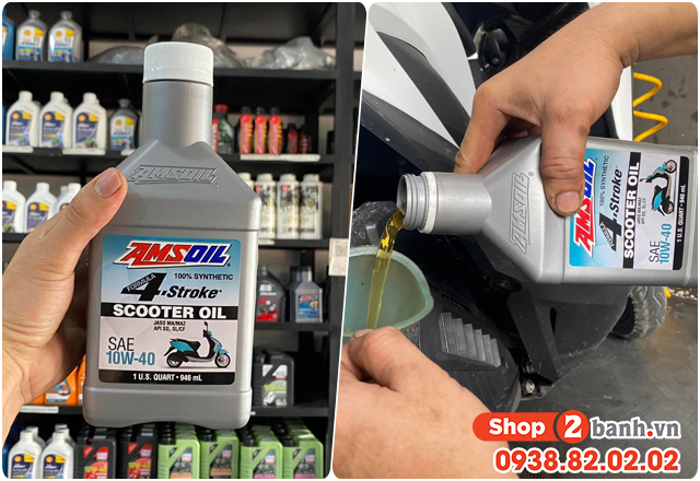Xe vespa gtv 300 chạy roda thì thay nhớt máy như thế nào - 5