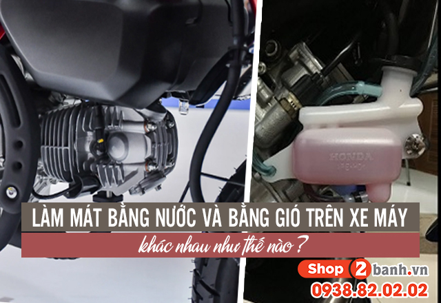 Làm mát bằng nước và bằng gió trên xe máy khác nhau như thế nào - 1