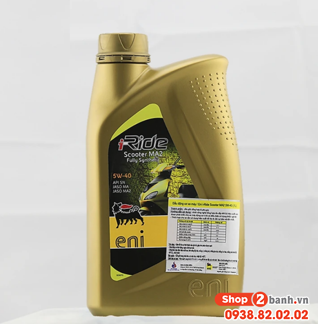 Nhớt eni i-ride scooter ma2 5w40 1l - 1