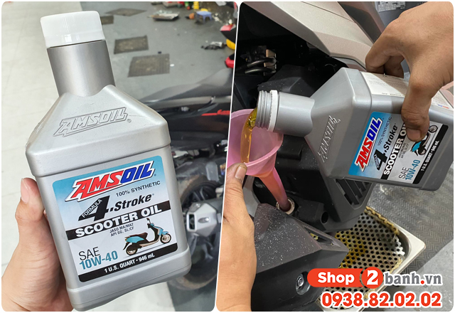Thay dầu nhớt xe vespa chính hãng chất lượng uy tín tại tphcm - 8